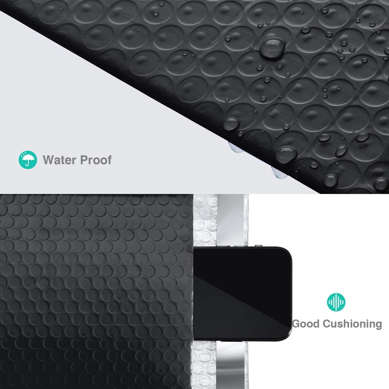 GSSUSA Bubble Mailers 6x10"" Usable Size 6x9"" Black Bubble Mailer 50 Pack Padded Envelopes Small Packaging Mailing Envelope Bags Shipping Bag Bulk Pack Self Seal Package Mail Packing Business Supplies - Image 3